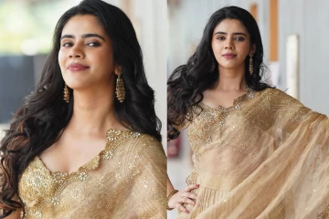 நடிகை செளந்தர்யாவின் ரீசெண்ட் கோல்டன் லுக் போட்டோஷூட்...