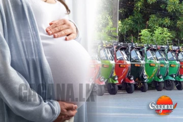 ත්‍රීරෝද රථ රියදුරෙකුට සෙරෙප්පුවෙන් ගහපු ගැබිණි කාන්තාව (PHOTO)