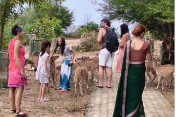 திருகோணமலை மான் பூங்காவில் குவியும் வெளிநாட்டு சுற்றுலாப் பயணிகள்