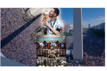 கோலாகல கொண்டாட்டத்தில் அர்ஜென்டினா - கோடிக்கணக்கான மக்கள் ஒன்று திரண்டு ஆட்டம்... பாட்டம்... - வைரல் வீடியோ...!