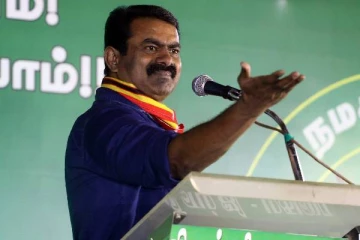 ஆறு தமிழர் விடுதலை வேண்டும்! கண்டன ஆர்ப்பாட்டத்தில் பெரிய கட்சிகளை விளாசிய சீமான்