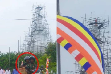 சர்ச்சைக்குரிய யாழ்.தையிட்டி விகாரையில் வெசாக் தின ஏற்பாடுகள்(Photos)