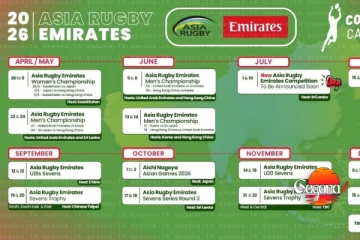 2026 ආසියානු රග්බි ශූරතාවලියේ තරග කාලසටහන ප්‍රකාශයට