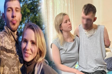 நாட்டுக்காக கைகளை இழந்த காதலன்; எல்லாமுமாக மாறிய காதலி - ரஷ்ய குண்டு வீச்சில் உருக்குலையாத காதல் காவியம்!