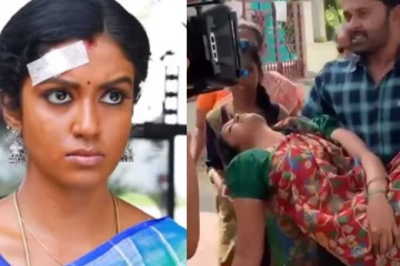மயங்கி விழுந்த கண்ணம்மா! அலறியடித்து தூக்கி ஓடிய பாரதி.. வைரலாகும் வீடியோ..