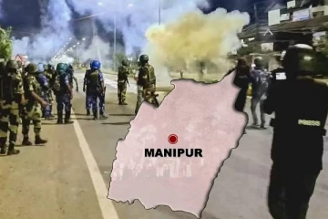 மணிப்பூரில் மீண்டும் பதற்றம்: காவல்துறையினர் மீது துப்பாக்கிச் சூடு