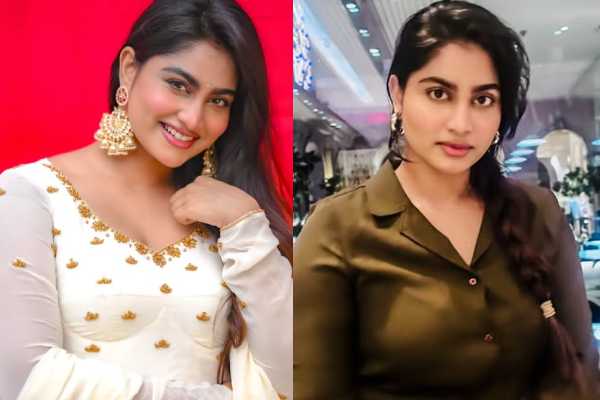 டிரெடிஷ்னல் லுக்கில் மயக்கும் அழகில் நடிகை ஷிவானி நாராயணன்.. | Tvdc Actress Shivani Narayanan Recent Photoshoot