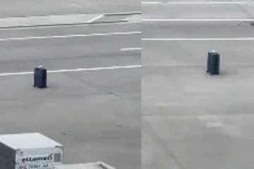 விமான நிலையத்தில் நடந்த அதிர்ச்சி: தானாக மின்னல் வேகத்தில் நகர்ந்து சென்ற சூட்கேஸ்