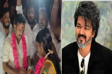 தியேட்டரில் திருமண நிச்சயதார்த்தம் செய்த விஜய் ரசிகர்: லியோ FDFS -ல் நடந்த சம்பவம்