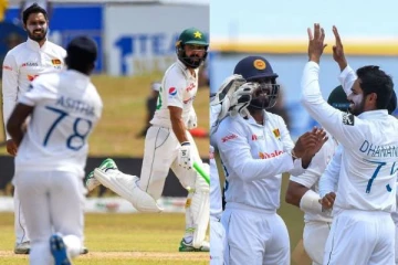 அடுத்தடுத்து சரிந்த விக்கெட்டுகள்! பாகிஸ்தானை போட்டுத் தாக்கிய இலங்கை