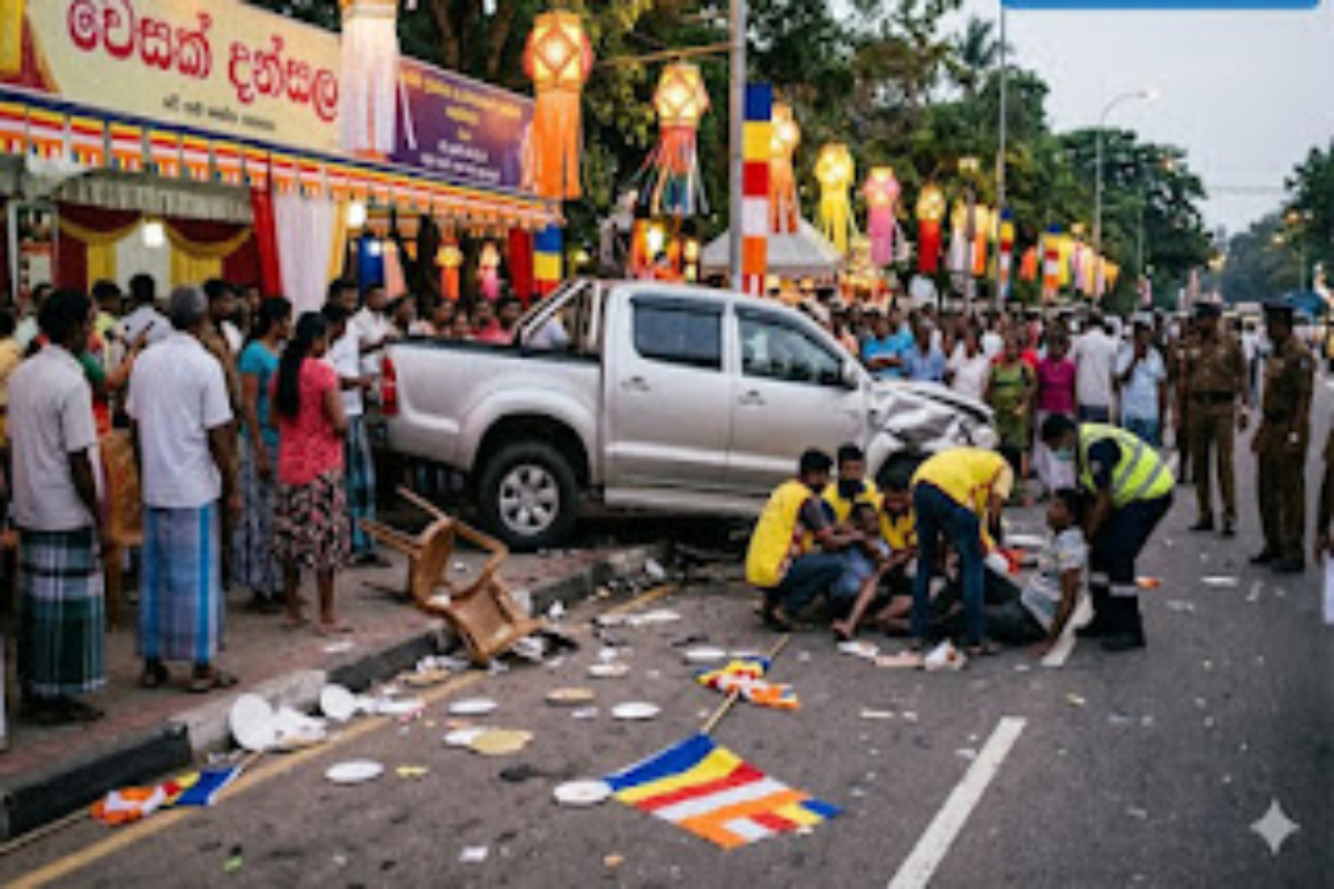 வெசாக்தானசாலை கோரவிபத்து : ஒரே குடும்பத்தைச் சேர்ந்த நான்குபேர் பலியான துயரம் | 4 Members Of The Same Family Killed In Meegoda