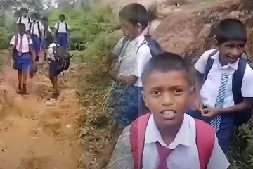 நூற்றுக்கணக்கான மாணவர்களின் ஆபத்தான பயணம்! பசறை - கோணக்கலை மக்களின் அவலம்