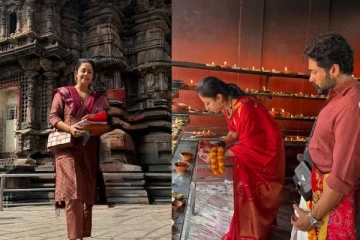 ஜோடியாக சாமி தரிசனம் செய்த சூர்யா - ஜோதிகா... வைரலாகும் புகைப்படங்கள்