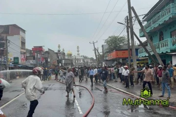 வவுனியாவில் திடீர் தீ விபத்து! முற்றுமுழுதாக சேதமடைந்த இரு வியாபார நிலையம்