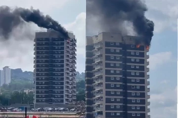 வெப்பத்தால் லண்டனில் ஏற்பட்ட தீ விபத்து!