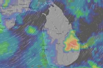 திருகோணமலையை அண்டிய பகுதியில் விருத்தியடைந்துள்ள தாழமுக்கம்!