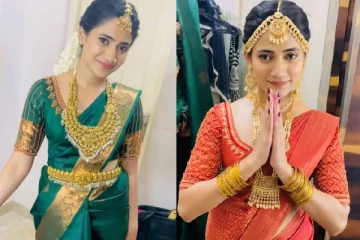 திருமண கோலத்தில் லாஸ்லியா! வைரலாகும் புகைப்படங்கள்
