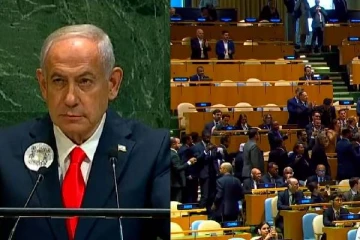 நெதன்யாகு பேசத்தொடங்கியதும்... ஐ.நா அவையில் திடீரென்று நடந்த சம்பவம்