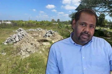 யாழில் எலும்புக்கூட்டு எச்சங்கள் மீட்கப்பட்ட பகுதிக்கு சென்ற கஜேந்திரகுமார்