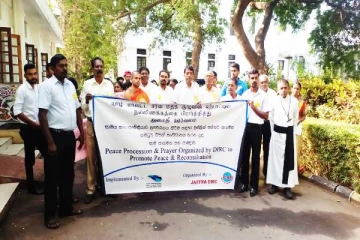 யாழில் மத நல்லிணக்கத்தை உருவாக்கும் வகையில் நடைபவனி (Video)