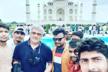 தாஜ் மஹாலில் நடிகர் அஜித் - ரசிகர்கள் உற்சாகம்