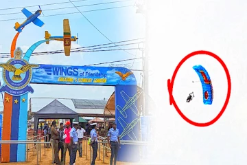 யாழில் சாகசத்தில் ஈடுபட்ட விமானப்படை வீரர் விபத்து!