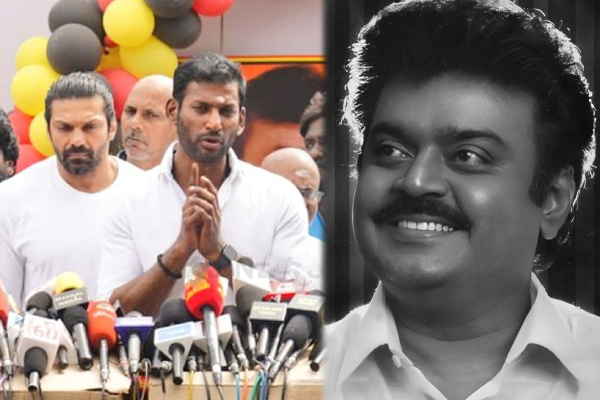 'என்ன மன்னிச்சுடு சாமி' - விஜயகாந்த் நினைவிடத்தில் நடிகர்கள் விஷால்,ஆர்யா அஞ்சலி! - தமிழ்நாடு