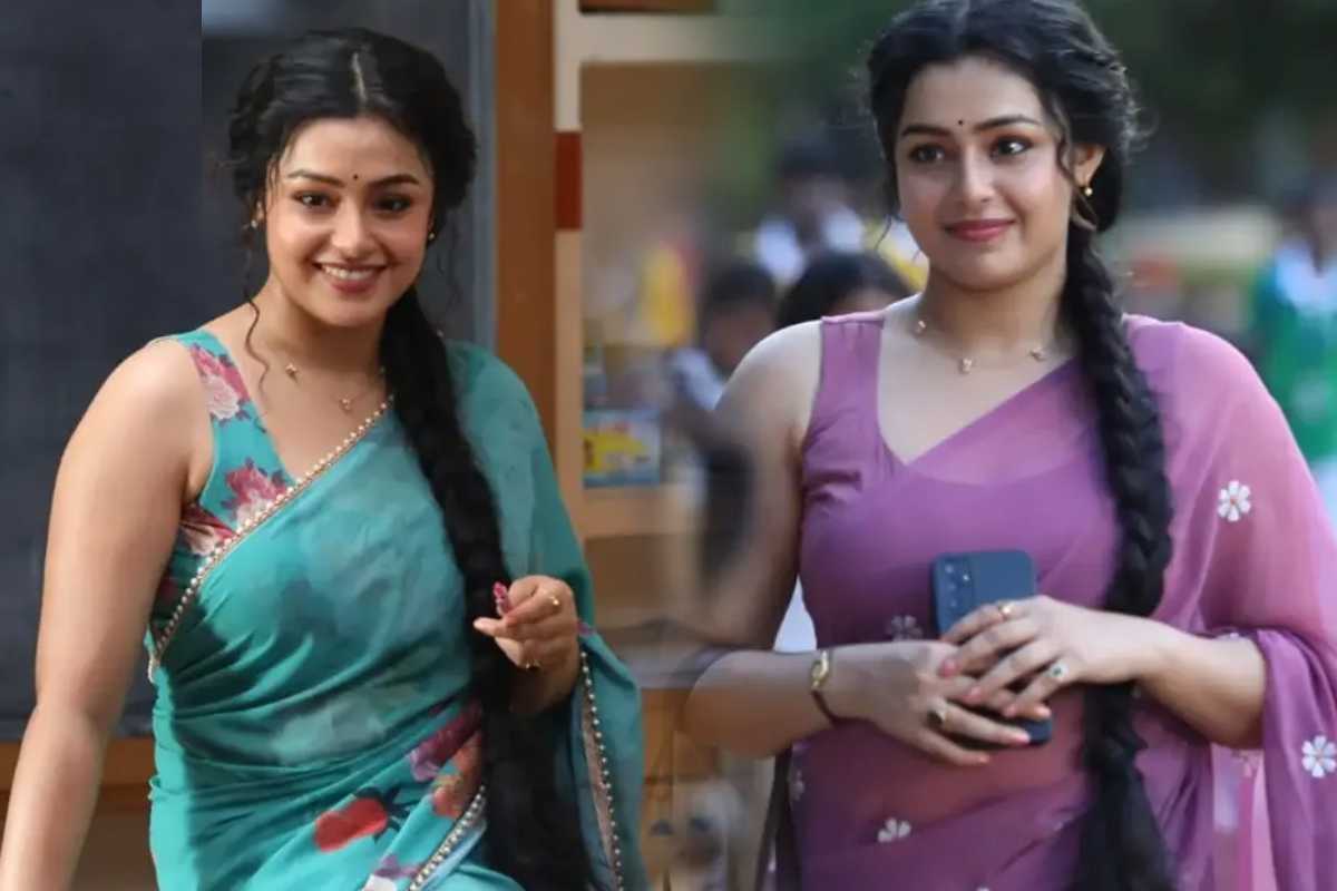 கட்டா குஸ்தி 2 மீனு டீச்சர்!! நடிகை மோக்‌ஷாவின் ஓணம் ஸ்பெஷல் புகைப்படங்கள்.. | Gatta Kushthi 2 Actress Mokksha Onam Special Photo