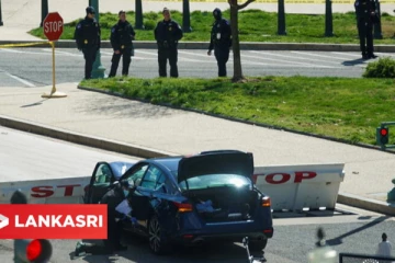 அமெரிக்க நாடாளுமன்றம் மீது திடீர் தாக்குதல்: அரைக்கம்பத்தில் பறக்க விடப்படும் தேசிய கொடி