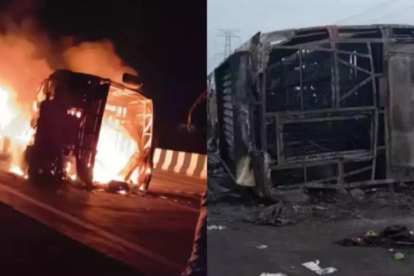 மின்கம்பத்தில் மோதிய பேருந்து! 25 பேருக்கு நேர்ந்த கதி! | The Bus Hit The Electric Pole To 25 People