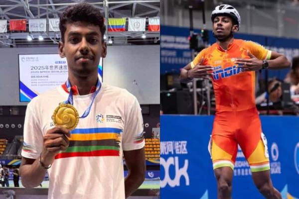 Anandkumar wins gold in speed skating for india