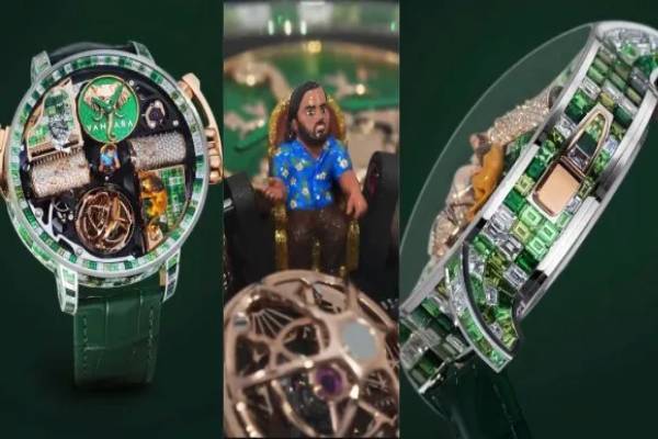 அனந்த் அம்பானி-க்கு பார்த்து பார்த்து செய்யப்பட்ட வாட்ச்!! இத்தனை கோடியாம்? | Jacob Co Unveils 1 5M Vantara Watch Anant Ambani