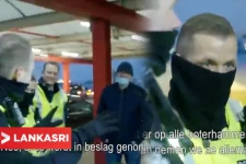 வெளிநாடு ஒன்றில் பிரித்தானிய லொறி சாரதியின் உணவை பிடுங்கிக்கொண்ட பொலிசார்: கொந்தளிக்க வைக்கும் ஒரு வீடியோ!