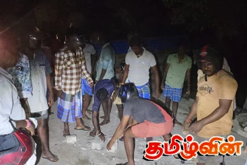 கிளிநொச்சியில் ஏற்பட்ட விபத்தில் மூவர் படுகாயம்