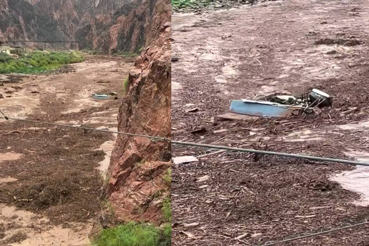 நேபாளம் - திபெத்தை அடுத்து... கிராண்ட் கேன்யனைப் புரட்டிப் போட்ட பெருவெள்ளம் | Flash Flood In Grand Canyon