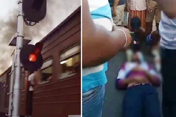 தொடருந்து மிதி பலகையில் தொங்கி சென்றவருக்கு நேர்ந்த விபரீதம்