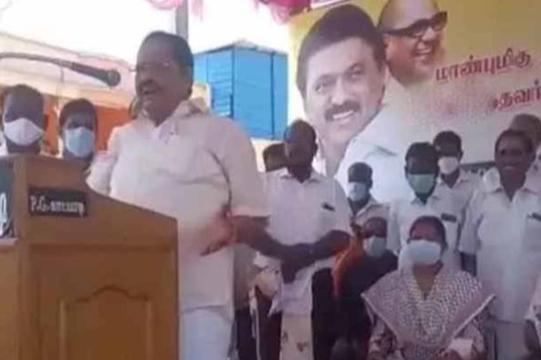 ‘‘பட்டையை கிளப்பி விடுவேன் ஜாக்கிரதை’’  :  மேடையில் எச்சரித்த துரைமுருகன் காரணம் என்ன? | Minister Duraimurugan Warning On Stage
