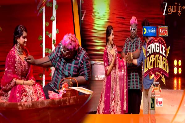 சிங்கிள் பசங்க: ரீல் பார்ட்னரை மேடையில் நிஜ காதலனுடன் சேர்த்து வைத்த ஜிமிகிளி! | Single Pasanga Real Life Dude Jimikili Video Viral