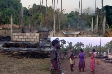 யாழில் தீயில் முற்றிலும் எரிந்து சாம்பலாகிய வீடு!
