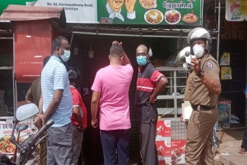 சுகாதார நடைமுறைகளிற்கு ஒத்துழைக்காத உணவகம் தனிமைப்படுத்தப்பட்டது - 5 பேர் கைது