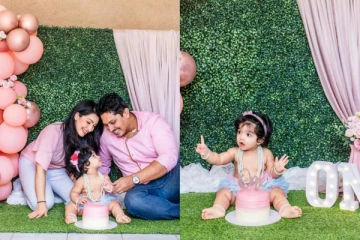 අවුරුද්දක් පිරුණු නෙහාරා පීරිස්ගේ පුංචි දියණියගේ උපන්දින සැමරුමේ, නුදුටු ජායාරූප මෙන්න(PHOTOS)