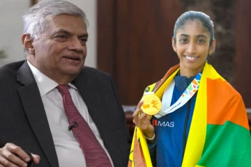 தங்கப்பெண்ணை வாழ்த்திய ஜனாதிபதி ரணில்!