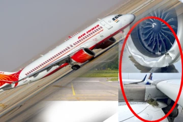 ஓடுபாதையை விட்டு விலகிய எயார் இந்தியா விமானம்; அச்சத்தில் பயணிகள்