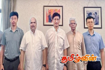 சீன தூதரை சந்தித்த இந்தியாவுக்கான முன்னாள் இலங்கை உயர்ஸ்தானிகர்