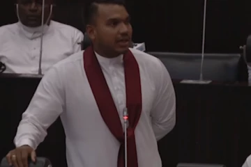 உப்பால் வெடித்த குழப்பம் ; நாடாளுமன்றில் பொங்கியெழுந்த நாமல்