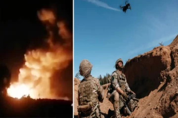 உக்ரைனின் துல்லிய தாக்குதல் : பற்றியெரியும் ரஷ்ய ஆயுத களஞ்சியசாலை : அவசரமாக வெளியேற்றப்படும் பொதுமக்கள்