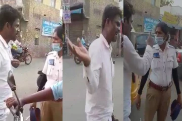சட்டையை கழட்டிவிட்டு போக்குவரத்து காவலருடன் தகராறில் ஈடுபடும் வழக்கறிஞர் - வைரலாகும் வீடியோ
