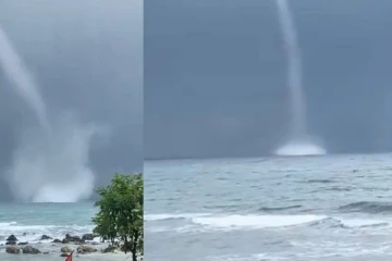 இலங்கையில் பதிவான ஆபத்தான அதிசயம்! மேகம் கீழிறங்கி கடலை உறிஞ்சிய காட்சி - மிரண்டு போன மக்கள்