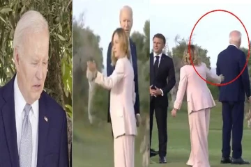 G7 உச்சி மாநாட்டில் வழிதவறி நடந்துபோன ஜோ பைடன்: இணையத்தில் பரவும் காணொளி