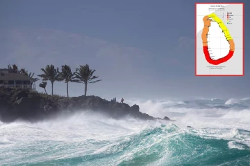 මුහුදු රළ ඉහළට - මුහුදු රළ ගොඩබිමට පැමිණීමේ අවදානමක් - ජනතාව අනතුරු ඇඟවීම්
